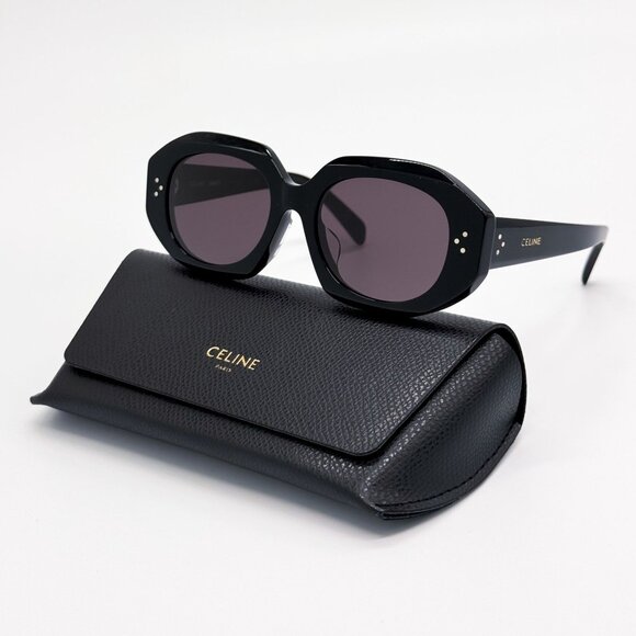 NEW CL40319F 01Y CELINE SUNGLASSES BLACK GREY WOMEN EYEWEAR - Picture 1 of 8